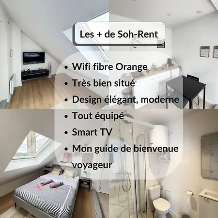 Soh Rent 4 Tv-wifi Proche Gare 스트라스부르